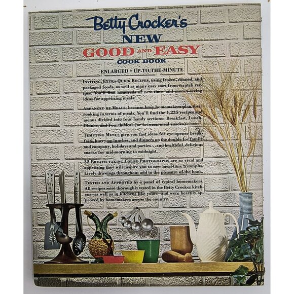 Betty Crockers New Good And Easy Cook Book 1962 First Edition Third Printing - Picture 4 of 5